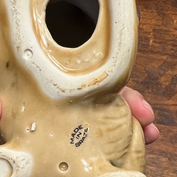 Vintage Fat Cat Figurine from Brazil, Siamese Cat Set of 2 - Picture 5 of 5